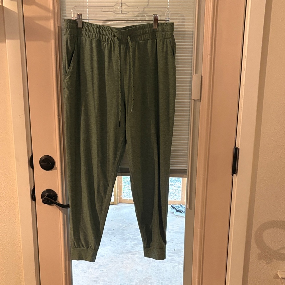 Ladies Olive Green Jogger Pants